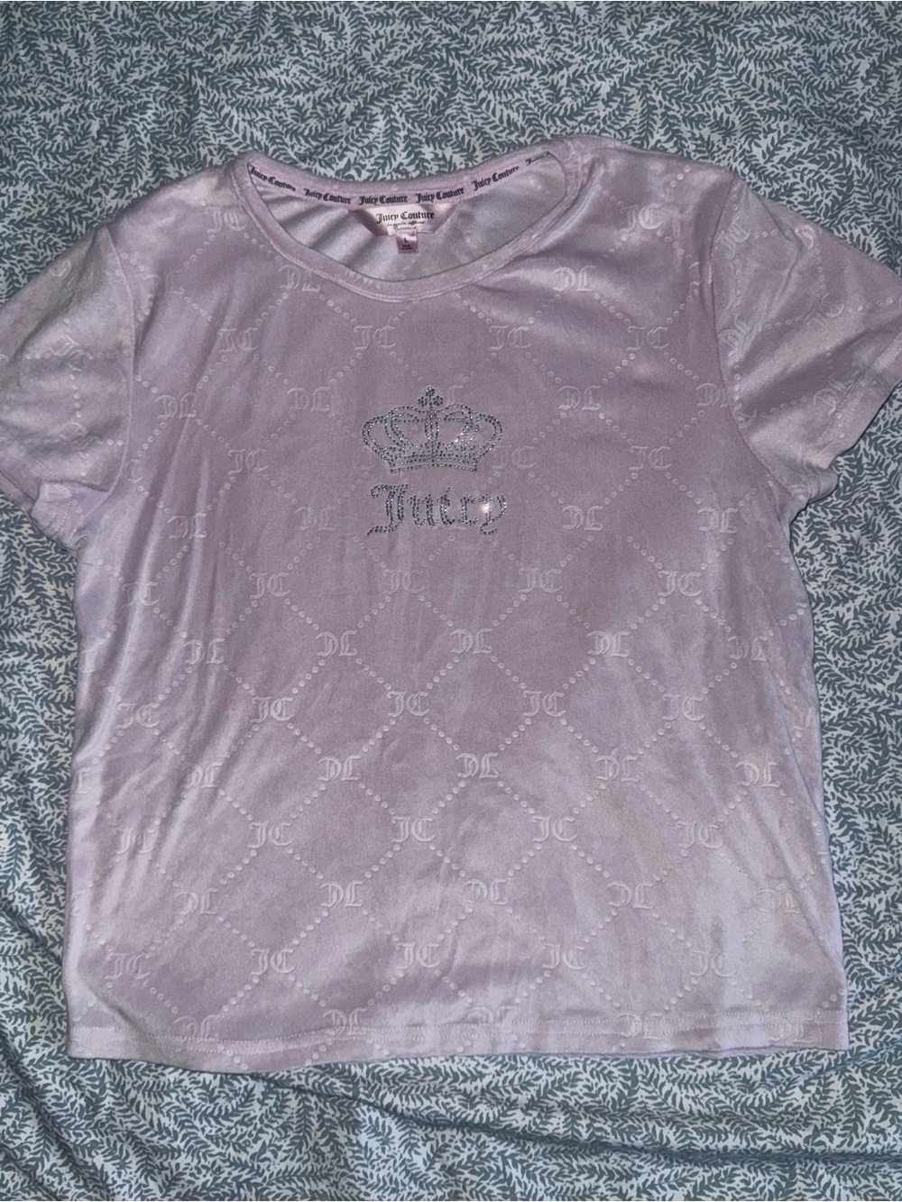 Juicy Couture velvet tee with Crown